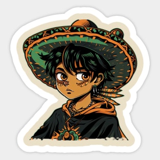 Cinco de mayo mexican boy Sticker